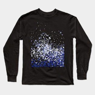 brush color blue Long Sleeve T-Shirt